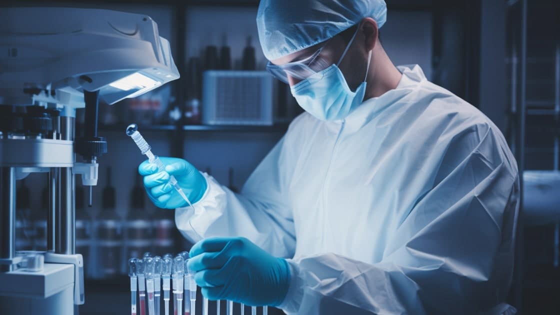 Доктор проводить спермограму